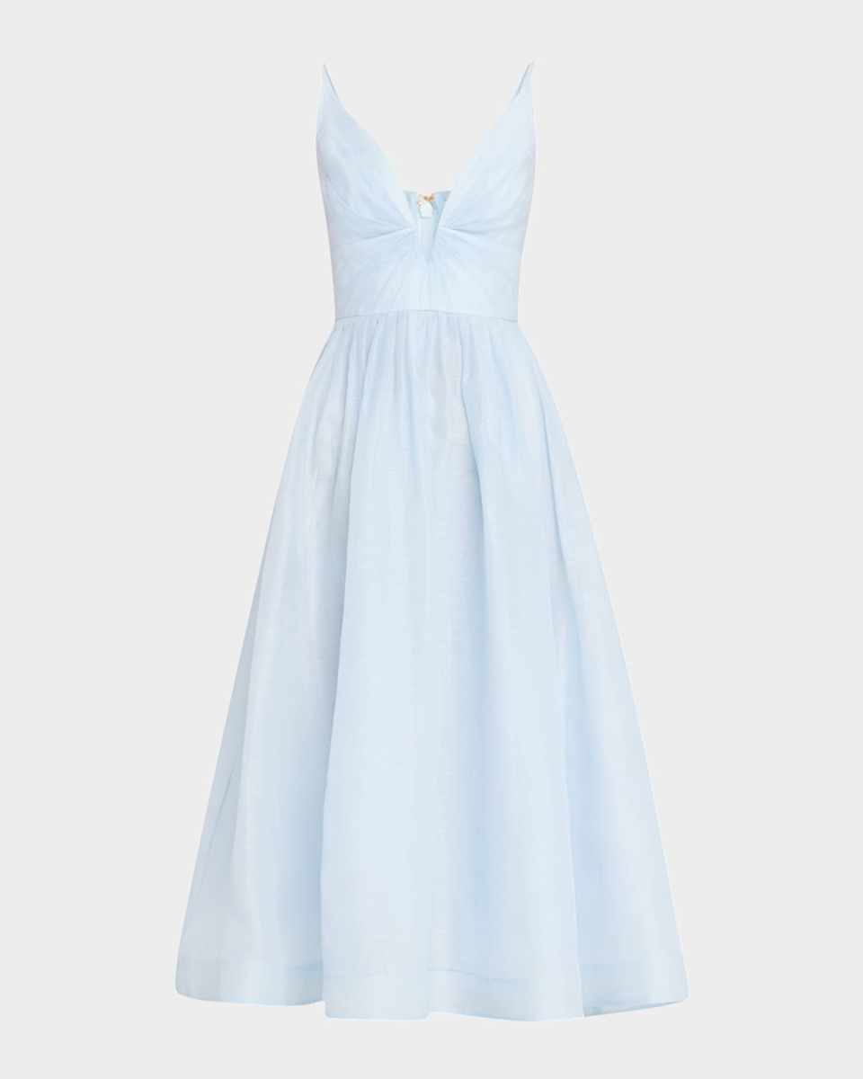 Illuminate V-Neck Midi Dress